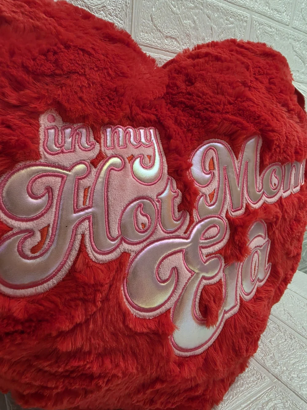 Nwt Valentine's Mother Day Plush Red Heart Pillow 20